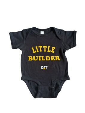 3/$25 CAT Caterpillar "Little Builder" Baby Bodysuit | 6M | Like New